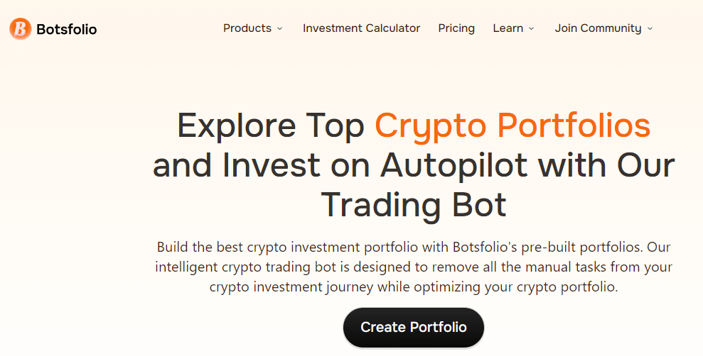 Botsfolio AI Crypto trading bot